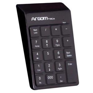 TECLADO NUMERICO ARGOM USB BLACK 19 KEYS ARG-KB-1076 NEGRO