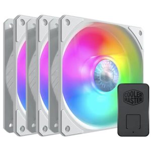 ABANICO COOLER MASTER SICKLEFLOW 120 ARGB 3 IN 1 WHITE EDITION MFX-B2DW-183PA-R1