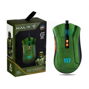 MOUSE RAZER GAMER DAV2 HALO INFINITE EDITION USB RGB 2000 DOTS PER INCH GREEN RZ01-03210300-R3M1