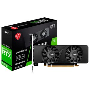 TARJETA DE VIDEO MSI GEFORCE RTX 3050 LP 6G OC GDDR6 1492 MHZ 912-V812-023 NEGRO