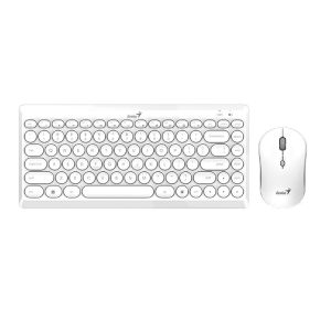 TECLADO Y MOUSE GENIUS LUXEMATE Q8000 SP WHITE 31340013410