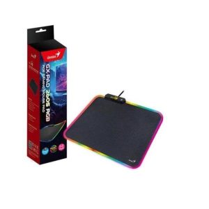 MOUSE PAD GAMING RGB GENIUS GX-PAD 260S 24X24CM TELA Y GOMA 31250018400 NEGRO