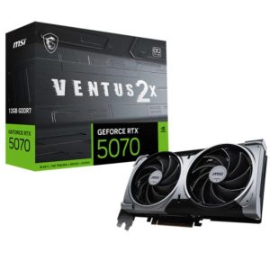 TARJETA DE VIDEO MSI GEFORCE RTX 5070 12G VENTUS 2X OC 12GB GDDR7 2557 MHZ 912-V532-009