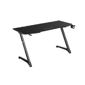 ESCRITORIO GAMER THUNDERX3 ED5 HEX V2 CON SOPORTE PARA HEADSET Y PORTAVASOS TEGD-5028011.11 NEGRO