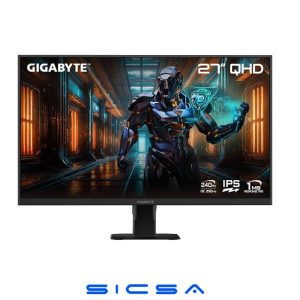 MONITOR GIGABYTE PLANO 27 GS27Q-X 2560 X 1440 IPS 240HZ FREESYNC PREMIUM HDMI DISPLAYPORT NEGRO