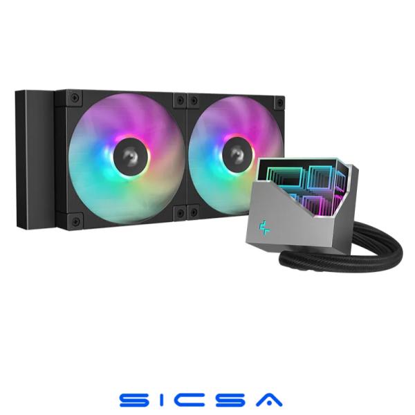 ENFRIAMIENTO LIQUIDO DEEPCOOL LT240 ARGB 2 EN 1 240MM R-LT240-BKAMNC-G-1 NEGRO