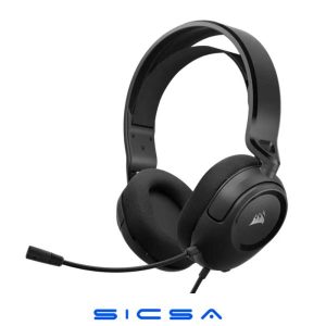 Corsair HS35 v2 Multiplataforma Auriculares con Cable para Juegos – Micrófono Omnidireccional Flexible – Conectividad Universal de 3,5 mm – PC, Mac, PS5, PS4, Xbox, Nintendo Switch, Móvil – Carbón