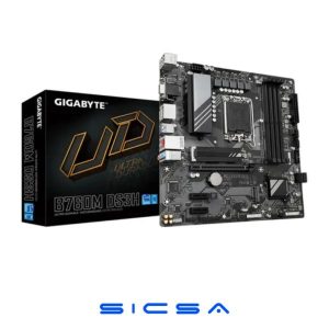 TARJETA MADRE GIGABYTE B760M A ELITE AX DDR4 LGA1700 MICRO-ATX NEGRO/PLATEADO