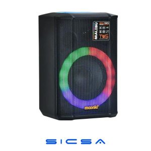 PARLANTE RGB MOONKI MALIBU 18W BLUETOOTH MS-R105BLT-LBL NEGRO / AZUL