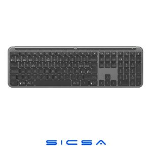 TECLADO LOGITECH SIGNATURE SLIM K950 MEMBRANA INALÁMBRICO BLUETOOTH ESPAÑOL 920-012432 NEGRO