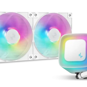 ENFRIAMIENTO LIQUIDO RGB DEEPCOOL LE240 WH V2 AIO 240MM R-LE240-WHAMMN-G-2 BLANCO