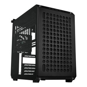 Cooler Master Qube 500 Flatpack - Carcasa ATX de Torre Media, Totalmente Modular, 1 Ventilador Trasero Negro SF preinstalado de 120 mm, Montaje Vertical de GPU, Compatible con Placa Base EATX y