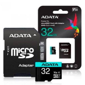 MEMORIA MICRO SD 32GB ADATA 4K V30 AUSDH32GUI3V30SA2-RA1