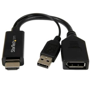 ADAPTADOR STARTECH CONVERTIDOR HDMI A DISPLAY PORT HD2DP