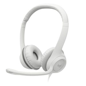 HEADSET LOGITECH H390 ALÁMBRICO USB 981-001285 BLANCO