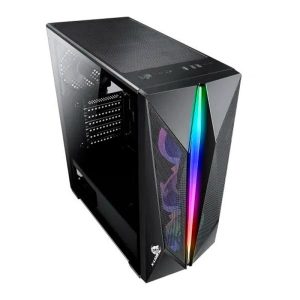 CASE X-LION H2-530 TEMPERED GLASS SIDE PANEL + 3 12CM FANS USB2.0*2 + USB3.0*1 + HD AUDIO