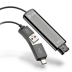 ADAPTADOR PLANTRONIC POLY DA75 USB-A Y USB-C PARA AURICULAR 786C6AA