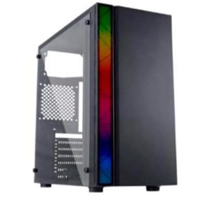 CASE GAMER X-LION ND-550 RGB STRIP E010-156 BLACK USB 2.0*2 + HD AUDIO