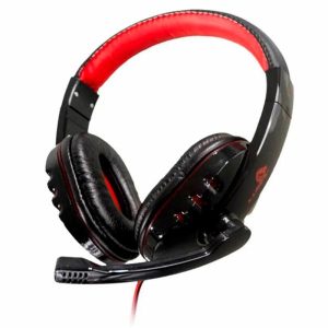 HEADSET GAMER X-LION CON MICROFONO RED/BLACK HP-400 3.5MM+ USB PORT