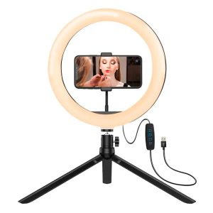 ANILLO DE LUZ PARA SELFIE ARGOM CLIP-ON PRO 9315 ARG-LP-9315BK