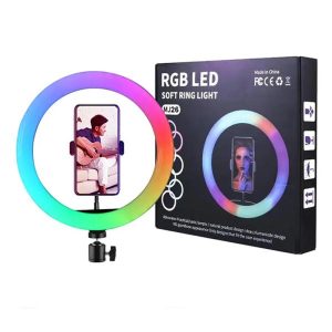 ANILLO DE LUZ RGB DE 10 PULGADAS CON SOPORTE B0875N47V5