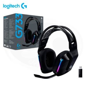 HEADSET GAMING RGB LOGITECH G733 INALÁMBRICO LIGHTSPEED USB-A 981-000863 NEGRO