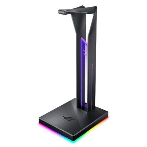 ASUS ROG THRONE OI GAMING HEADSET STAND - CARGA INALAMBRICA, 2 PUERTOS USB Y ENTRADA AUXILIAR