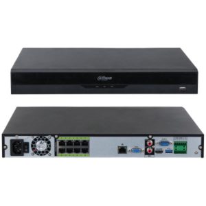 NVR, 8 Canales PoE, 1080P, WizSense, Smart H.265+ DHI-NVR5208-8P-EI