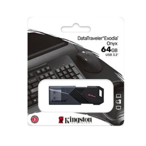 MEMORIA USB 64GB KINGSTON DATATRAVELER EXODIA ONYX USB 3.2DTXON/64GB