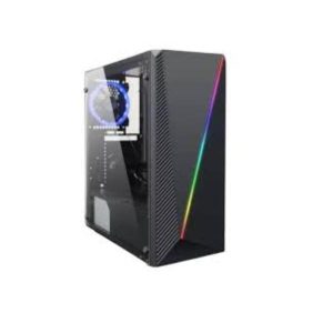 CASE EAGLE WARRIOR METALICO CON LED CG05AKRA001C TAMAÑO W200*L320*H380 MM PANEL FRONTAL ABS + MESH MICRO ATX SLOT 4PCS NEGRO
