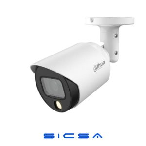 CÁMARA BULLET, FULL COLOR, 1080P, AUDIO, 2.8 MM, LUZ LED 20 MTS, IP67 DH-HAC-HFW1209CLN-A-LED