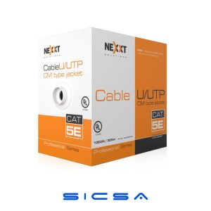 CABLE DE RED UTP CAT5E 25AWG CM GRIS CAJA NEXXT (AB355NXT31)