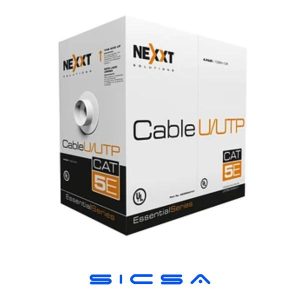 CABLE F/UTP SERIE ESENCIAL 4 PAR CAT6 PARA EXTERIOR CMX NEGRO (CAJA) NEXXT AB356NXT37