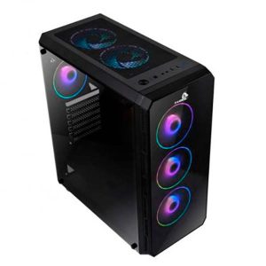 CASE GAMER X-LION HD-730 TEMPERADO FRONT Y TEMPERADO LATERAL +3 FANS FRONT PANEL
