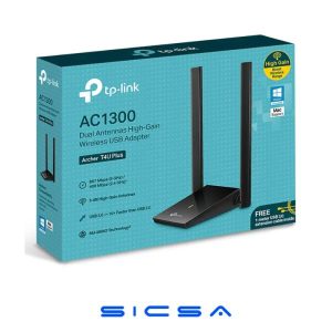 ADAPTADOR TP LINK INALAMBRICO USB AC1300 DUAL ANTENNAS HIGH GAIN ARCHER T4U PLUS