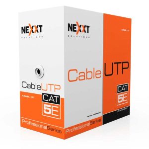 CABLE DE RED U/UTP CAT5E 24AWG CM 100M GRIS CAJA NEXXT (AB355NXT21)