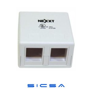 Caja superficial  2 puertos (AE180NXT10) nexxt
