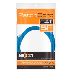 PATCH CORD CAT5E 25FT AZUL NEXXT