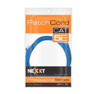 PATCH CORD CAT5E 3FT AZUL NEXXT (AB360NXT02)