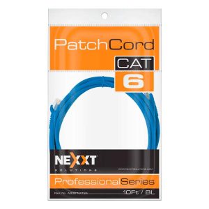 PATCH CORD CAT6 10FT AZUL NEXXT (AB361NXT24)