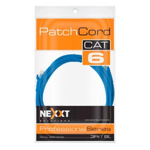 PATCH CORD CAT6 3FT AZUL NEXXT
