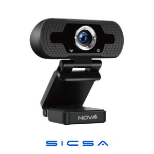 CAMARA WEB NOVA AWM12002001C HD 1080P LENTE 5P USB-A 2.0 NEGRO