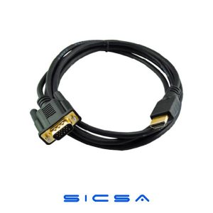 CABLE EZCOOL HDMI TO VGA 10FT/3.0M BLACK