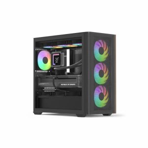 CASE GAMING RGB AEROCOOL D301A MINI TOWER VENTILADORES 4 DE 120MM CON VIDRIO LATERAL Y MALLA FRONTAL D301A-G-BK-V2 BLANCO