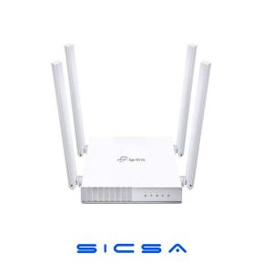 ROUTER TP LINK ARCHER C24 DUAL BAND 2.4/5 GHZ 750 MBPS WIFI 5 PUERTOS WAN / LAN BLANCO