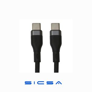 CABLE NOVA FAD31918002C USB-C A USB-C 65W 1.8M NYLON CARGA RAPIDA NEGRO
