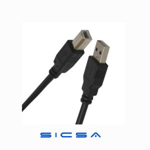 CABLE DE ALIMENTACIÓN PARA IMPRESORAS NOVA FAD30118002C USB-A 2.0 A USB-B 1.8M NEGRO