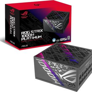 FUENTE DE PODER ASUS ROG STRIX 1000W PLATINUM FULL MODULAR ATX ROG-STRIX-1000P-GAMING 90YE00W1-B0AA00 NEGRO