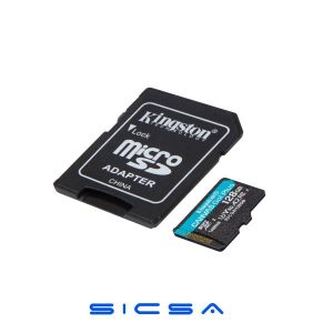 MEMORIA MICRO SDXC 128GB KINGSTON SDCG4/128GB CLASE 10 UHS-I V30 200 MB/S / 100 MB/S IDEAL PARA DRONES Y CÁMARAS DEPORTIVAS