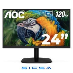 MONITOR AOC 24B35H3 23.8" PLANA FULL HD 1920 X 1080 120HZ IPS LED ADAPTIVE SYNC HDMI / VGA / 3.5MM NEGRO